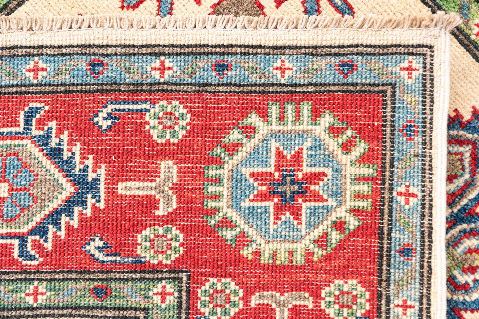 4' x 6' Hand Knotted Kazak Rug