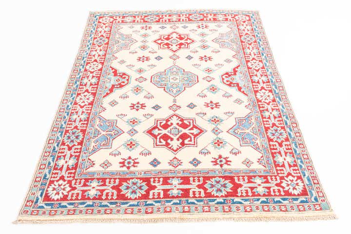 125cm x 185cm anudado a mano Kazak Alfombra