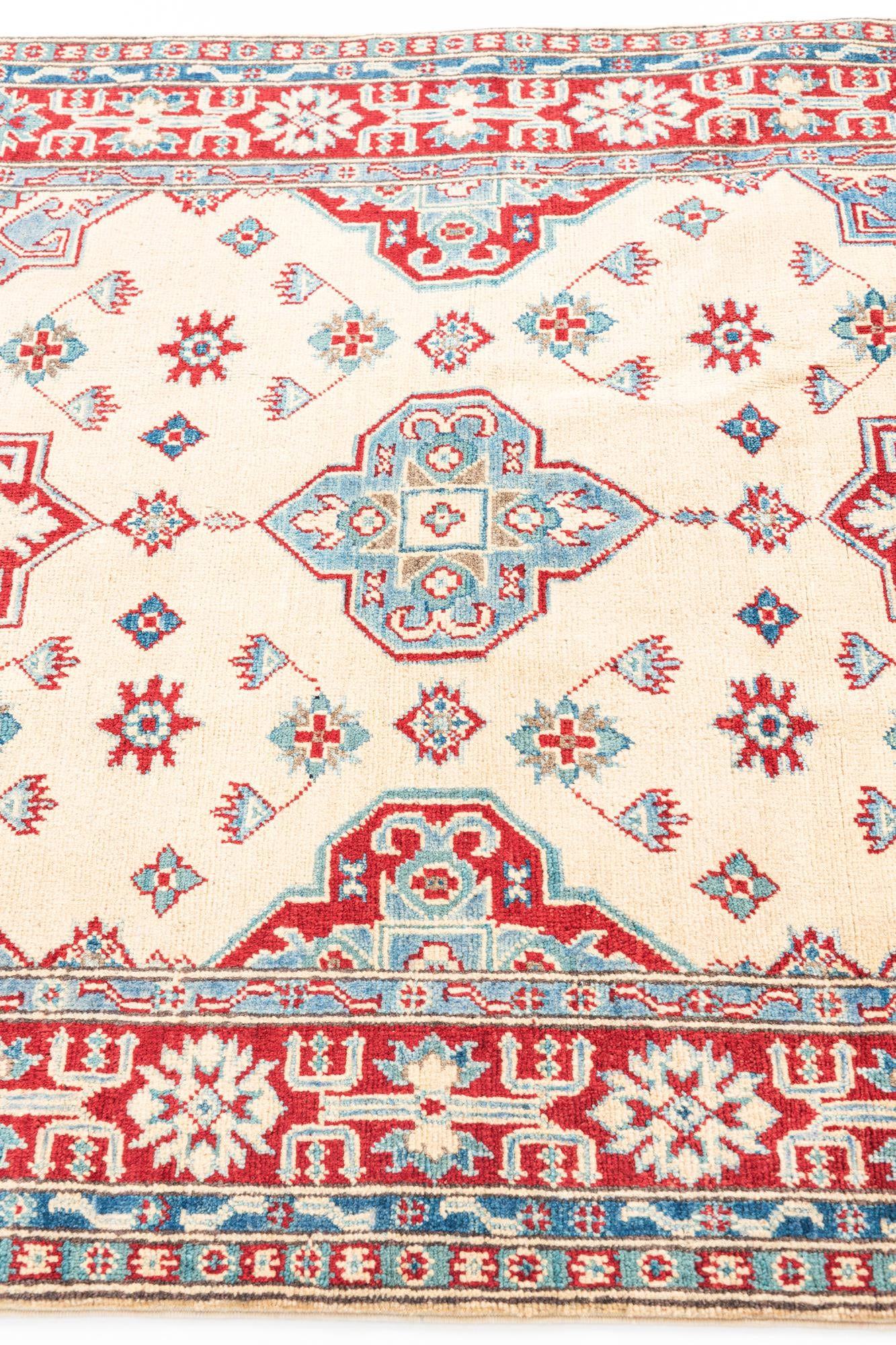 125cm x 185cm anudado a mano Kazak Alfombra