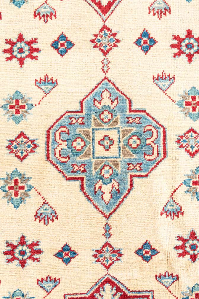 125cm x 185cm anudado a mano Kazak Alfombra