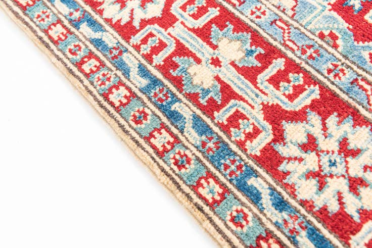 Detail image of 125cm x 185cm anudado a mano Kazak Alfombra