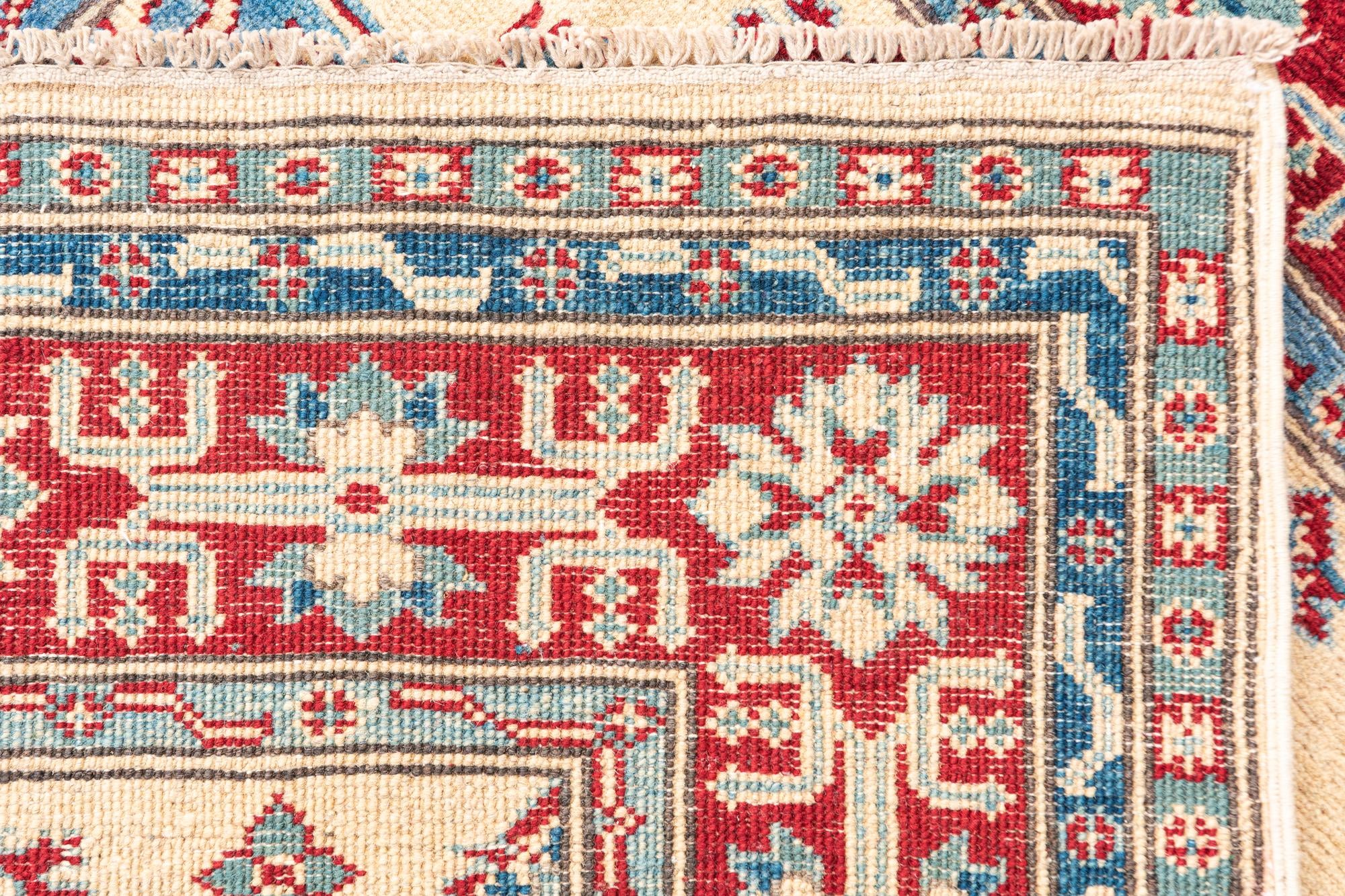125cm x 185cm anudado a mano Kazak Alfombra
