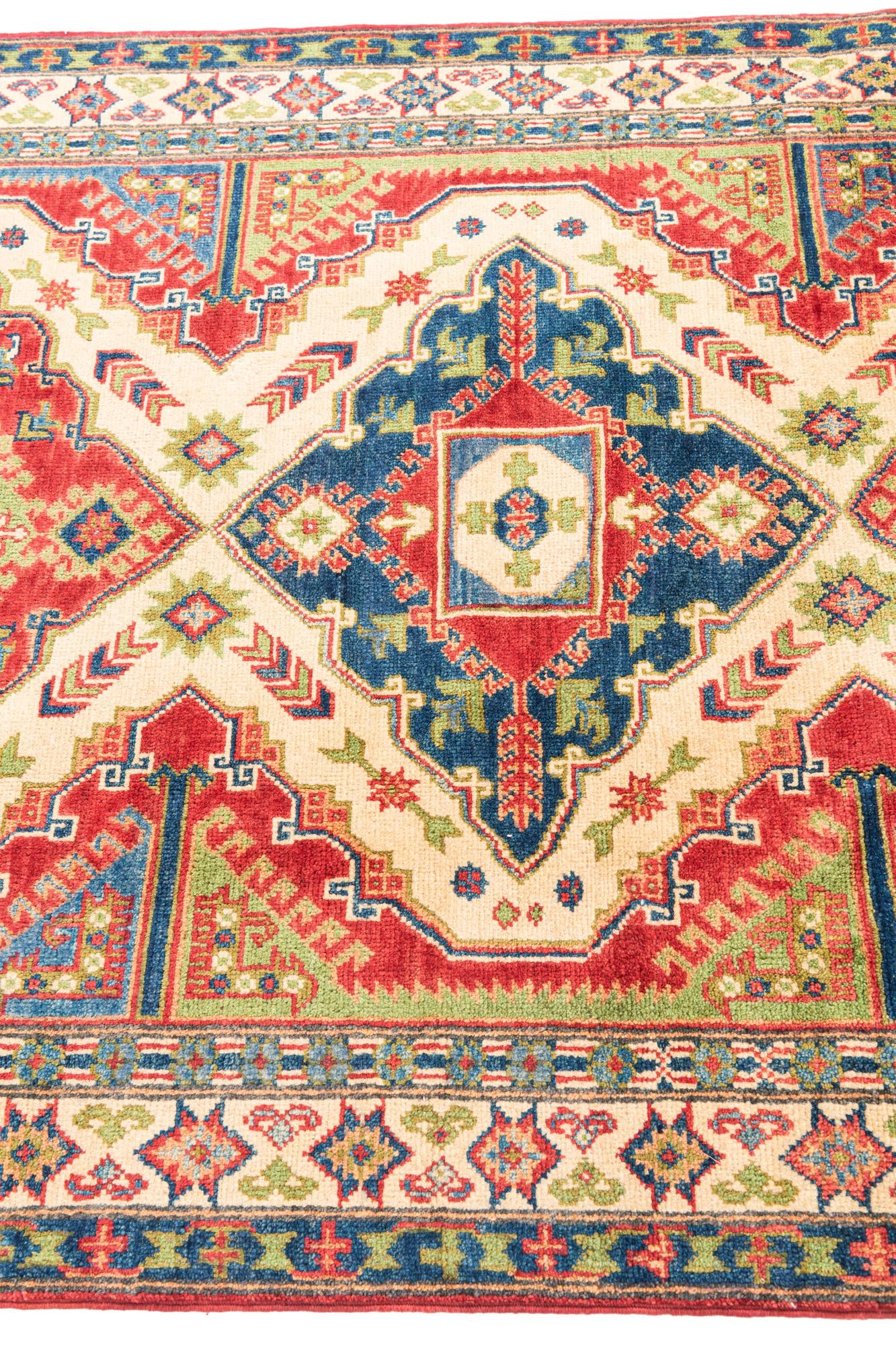3' 10 x 6' 4 Hand Knotted Kazak Rug