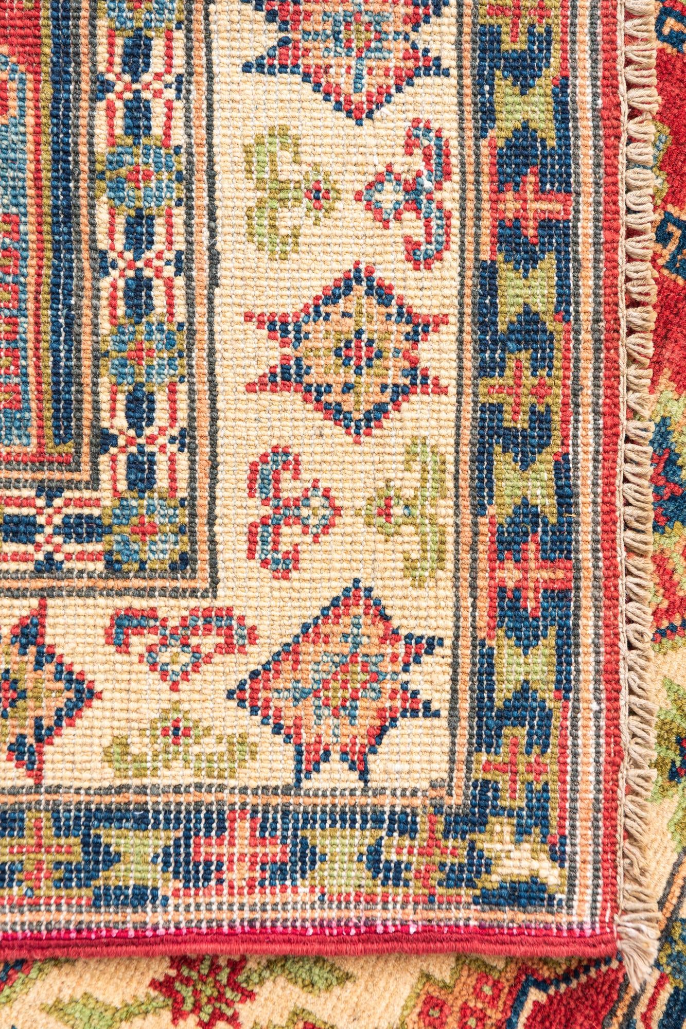 3' 10 x 6' 4 Hand Knotted Kazak Rug