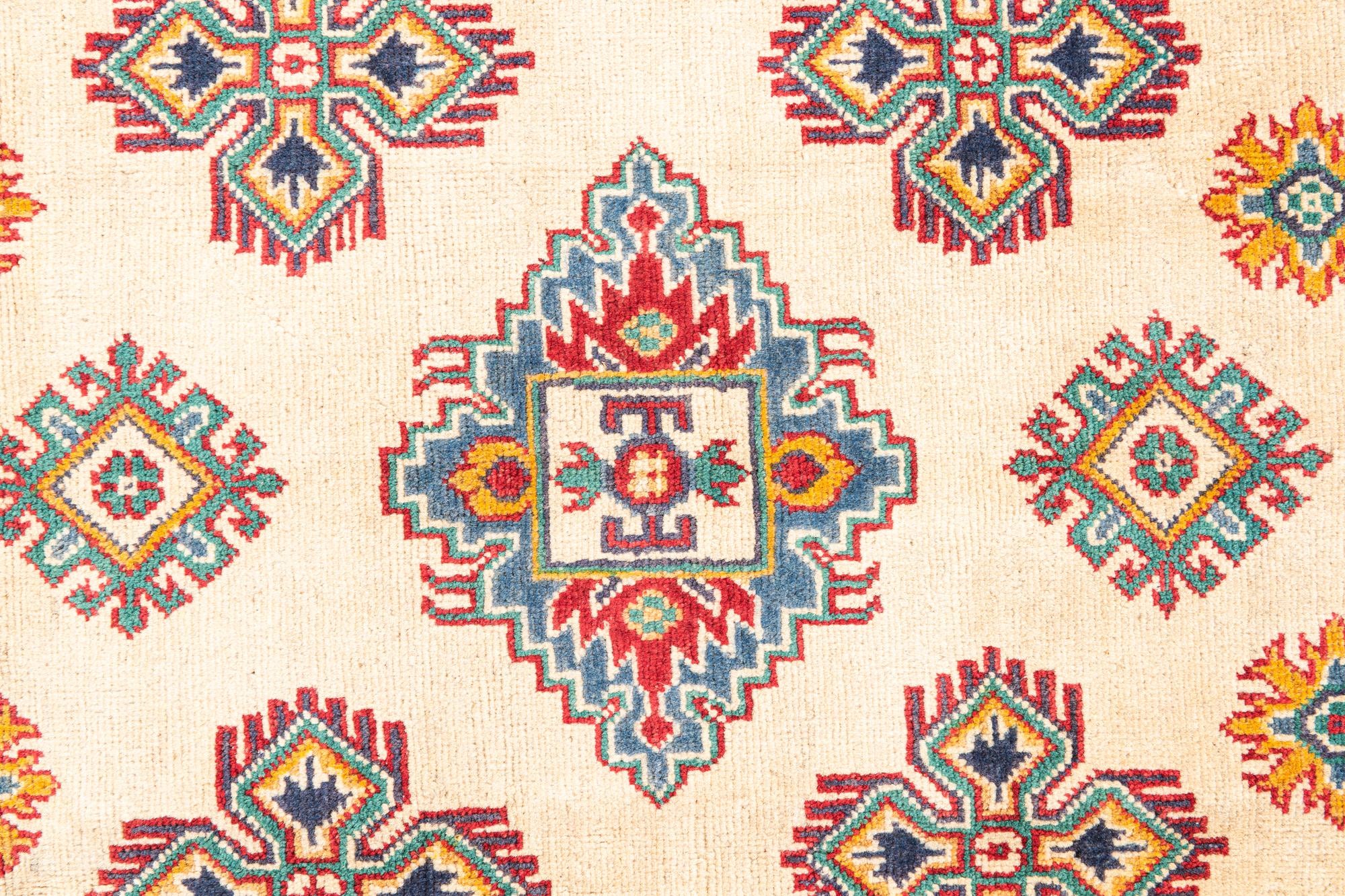 115cm x 185cm anudado a mano Kazak Alfombra