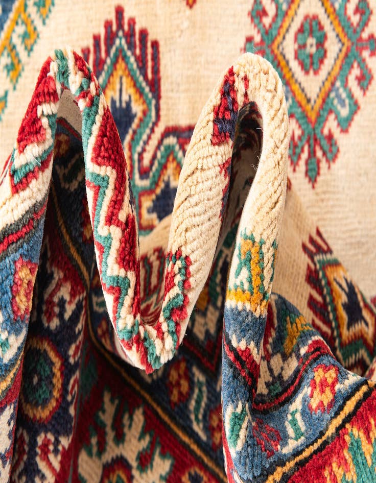 Detail image of 3' 10 x 6' 1  Hand Knotted Kazak Rug