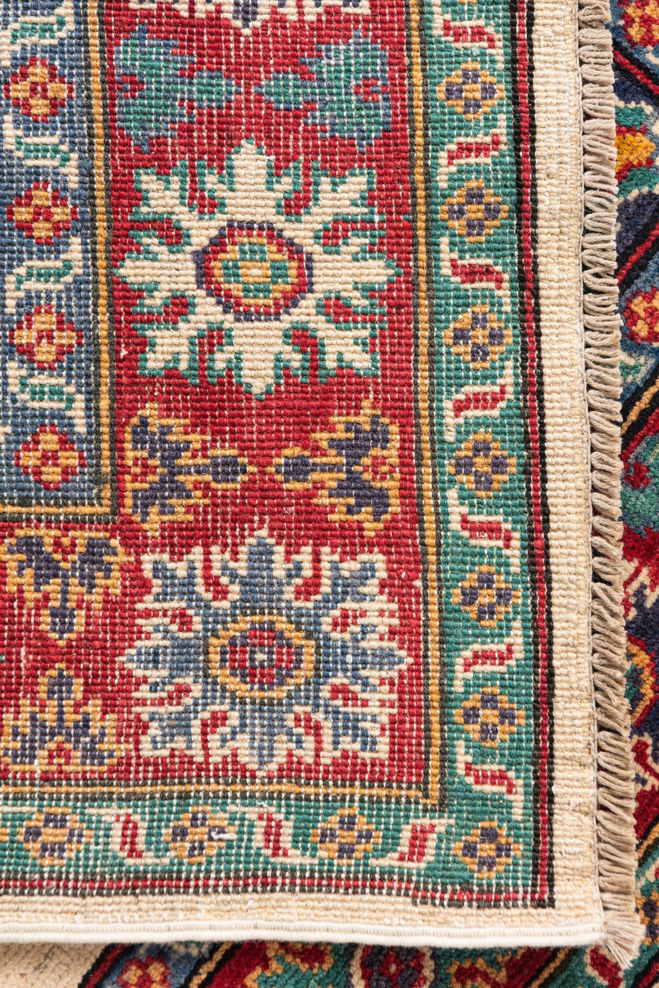 115cm x 185cm anudado a mano Kazak Alfombra