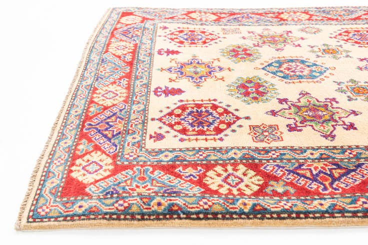 Detail image of 4' x 6' 1 Hand Knotted Kazak Rug
