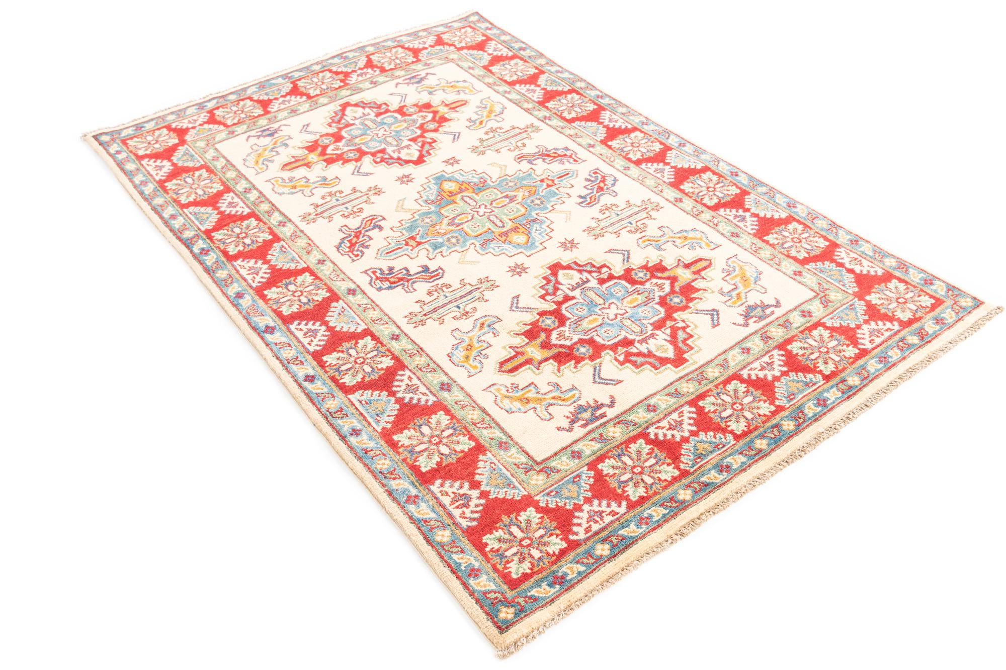 3' 10 x 5' 10 Hand Knotted Kazak Rug