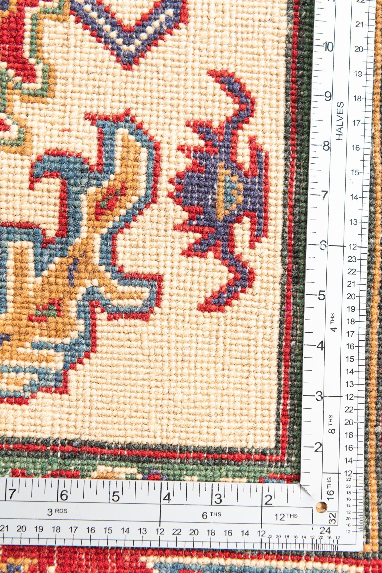 3' 10 x 5' 10 Hand Knotted Kazak Rug