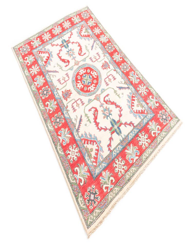 Detail image of 3' 10 x 5' 9  Hand Knotted Kazak Rug