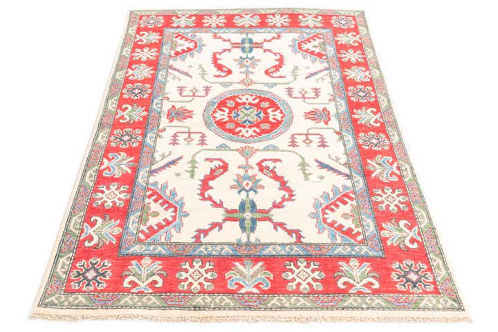 3' 10 x 5' 9 Hand Knotted Kazak Rug