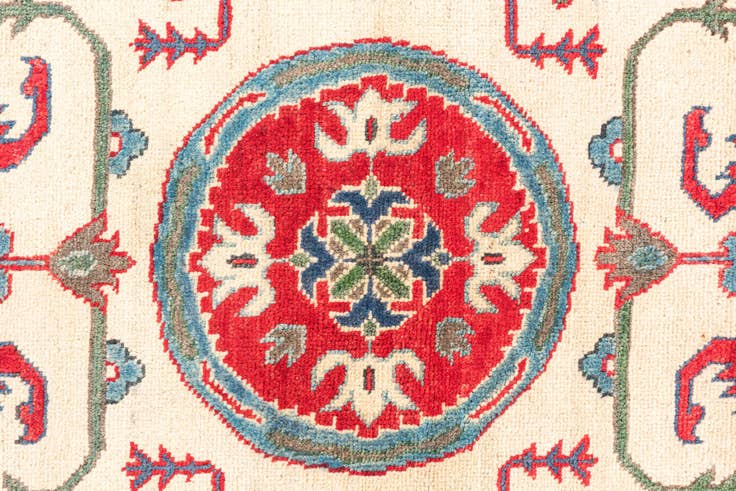 Detail image of 3' 10 x 5' 9 Hand Knotted Kazak Rug