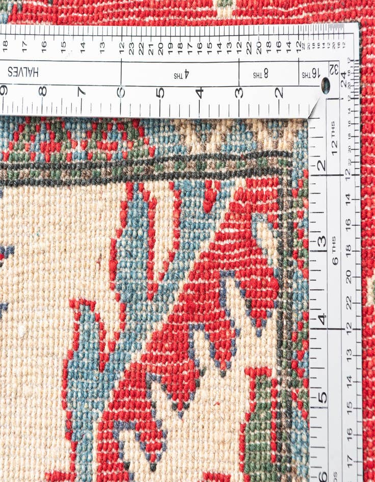 Detail image of 3' 10 x 5' 9  Hand Knotted Kazak Rug