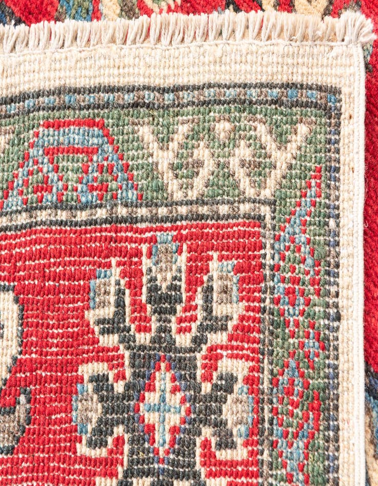 Detail image of 3' 10 x 5' 9  Hand Knotted Kazak Rug