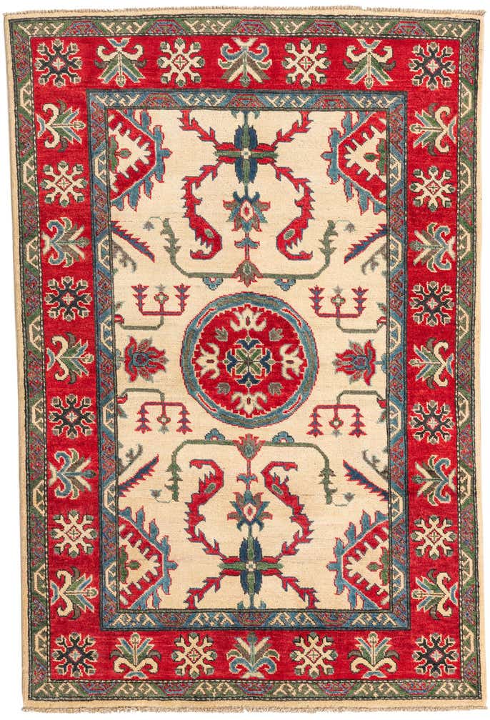 3' 10 x 5' 9 Hand Knotted Kazak Rug