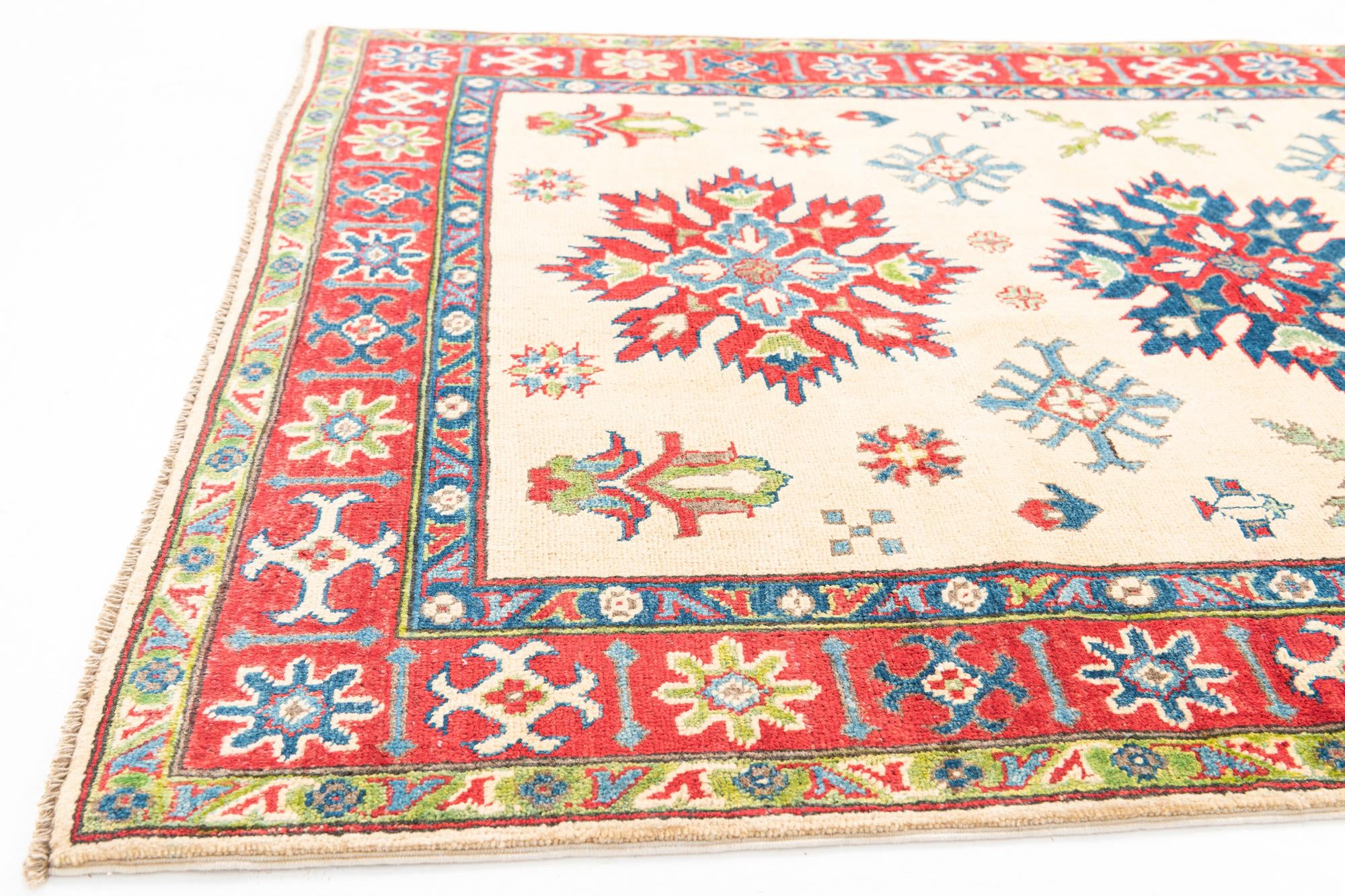 4' 1 x 5' 10 Hand Knotted Kazak Rug