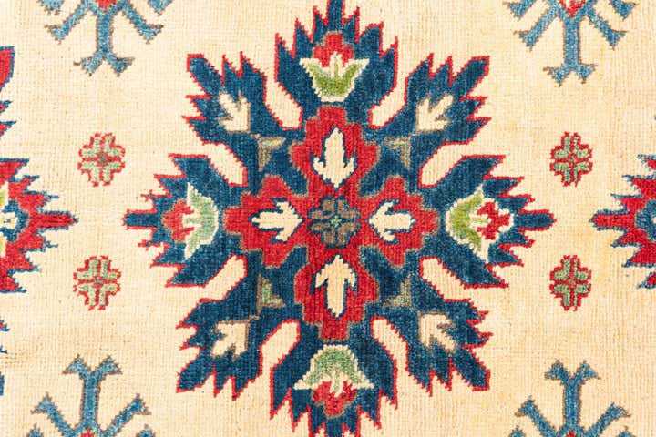 4' 1 x 5' 10 Hand Knotted Kazak Rug