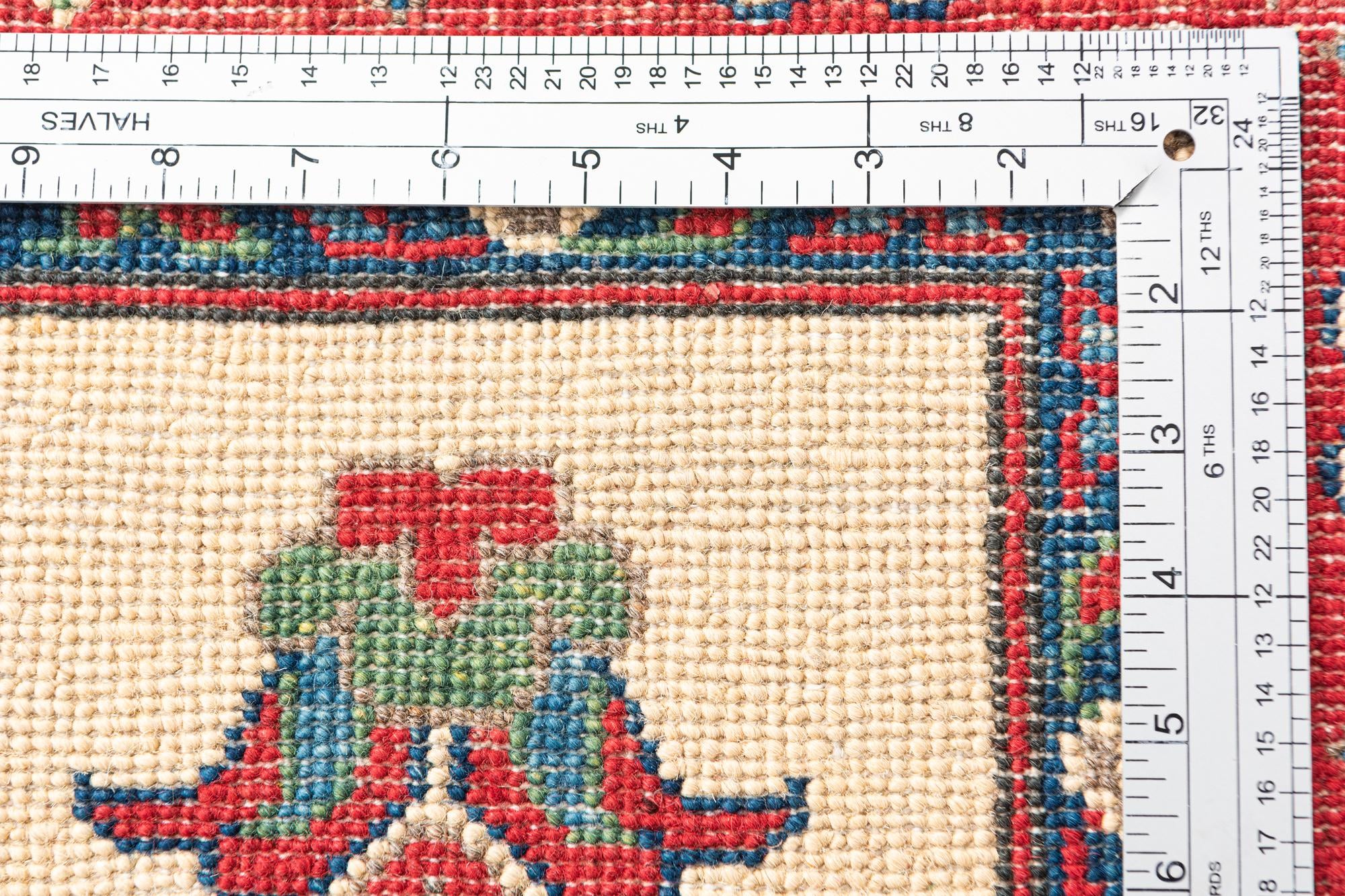 4' 1 x 5' 10 Hand Knotted Kazak Rug
