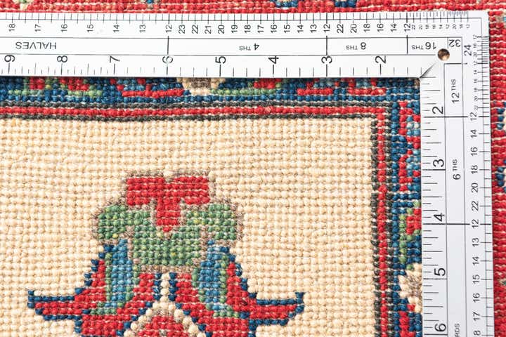 4' 1 x 5' 10 Hand Knotted Kazak Rug