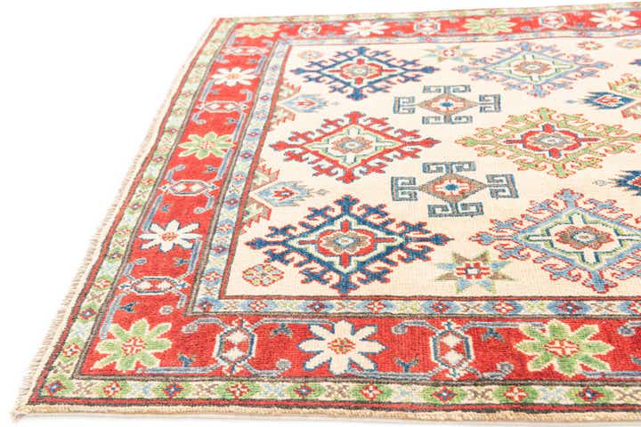 3' 9 x 6' Hand Knotted Kazak Rug