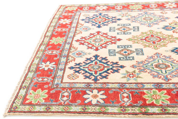 Detail image of 3' 9 x 6' Hand Knotted Kazak Rug