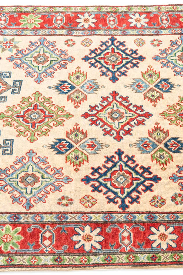 Detail image of 3' 9 x 6' Hand Knotted Kazak Rug