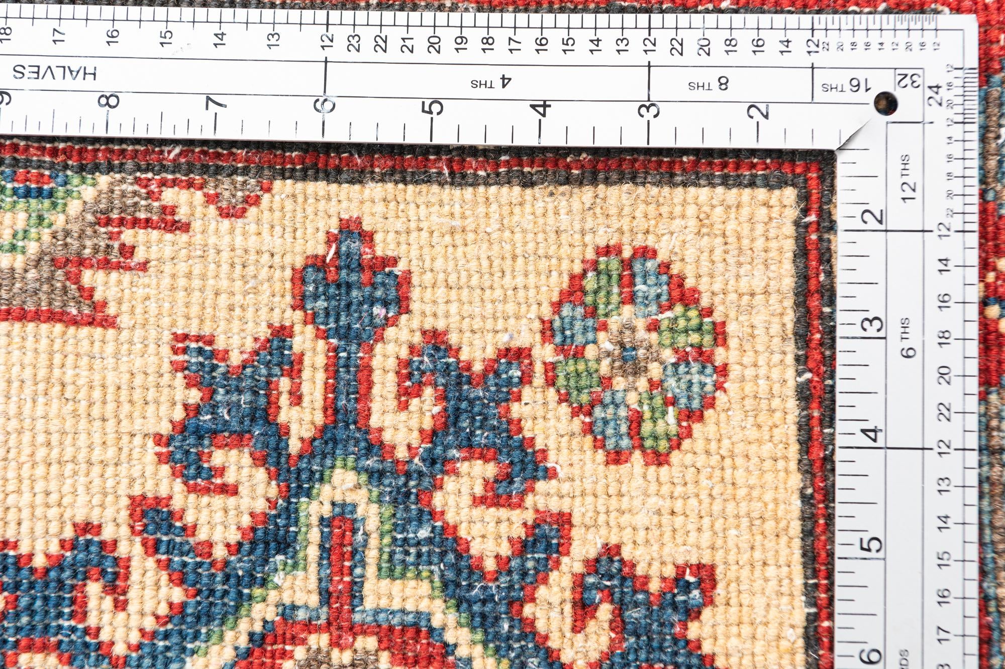 3' 9 x 6' Hand Knotted Kazak Rug
