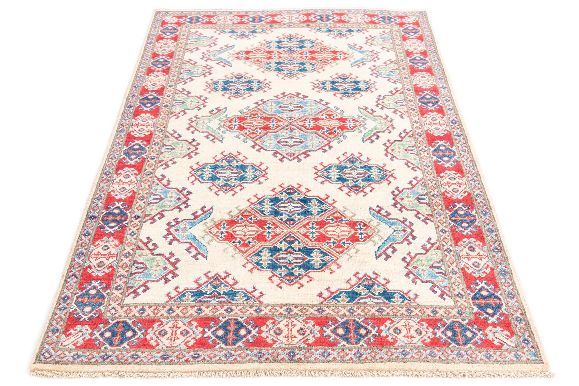 4' 1 x 6' Hand Knotted Kazak Rug