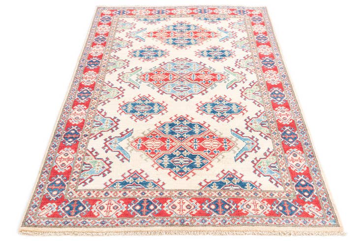 Detail image of 4' 1 x 6' Hand Knotted Kazak Rug