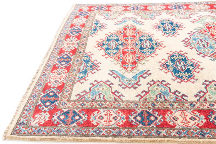 Detail image of 4' 1 x 6' Hand Knotted Kazak Rug