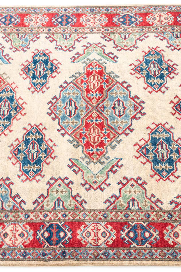 Detail image of 4' 1 x 6' Hand Knotted Kazak Rug