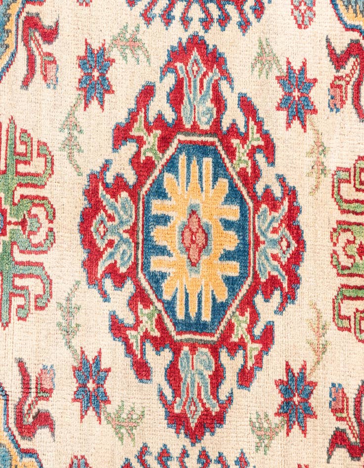 Detail image of 4' x 6' 3  Hand Knotted Kazak Rug