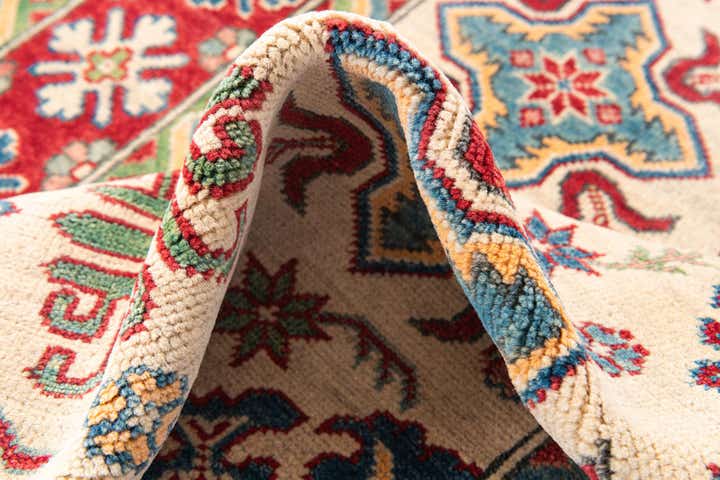4' x 6' 3 Hand Knotted Kazak Rug