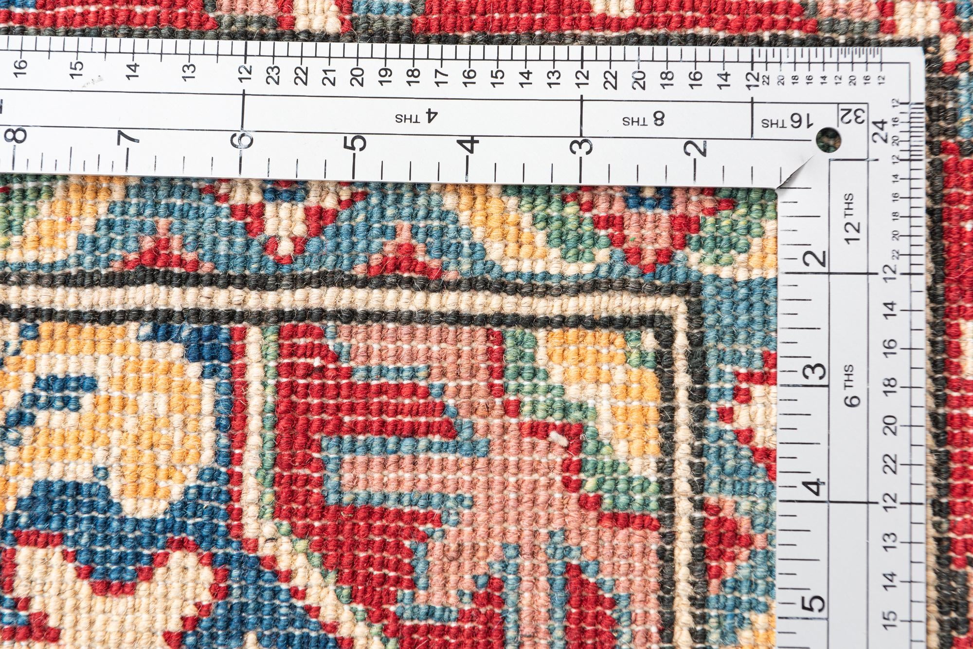 4' x 6' 3 Hand Knotted Kazak Rug