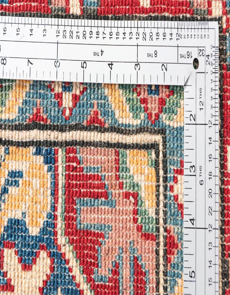 Detail image of 4' x 6' 3  Hand Knotted Kazak Rug