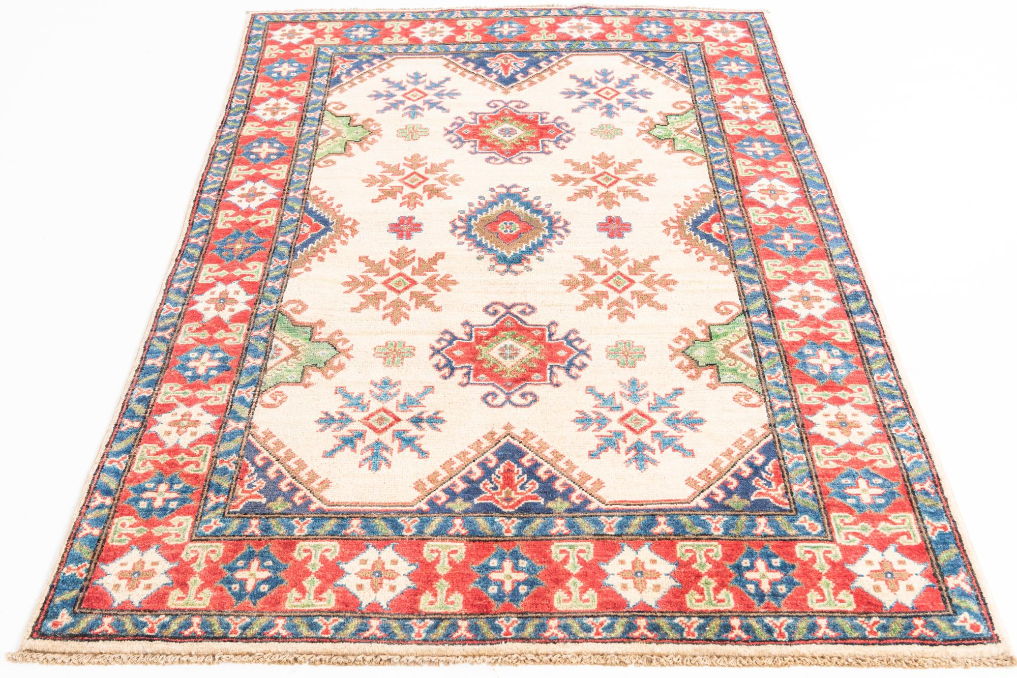 4' x 6' Hand Knotted Kazak Rug