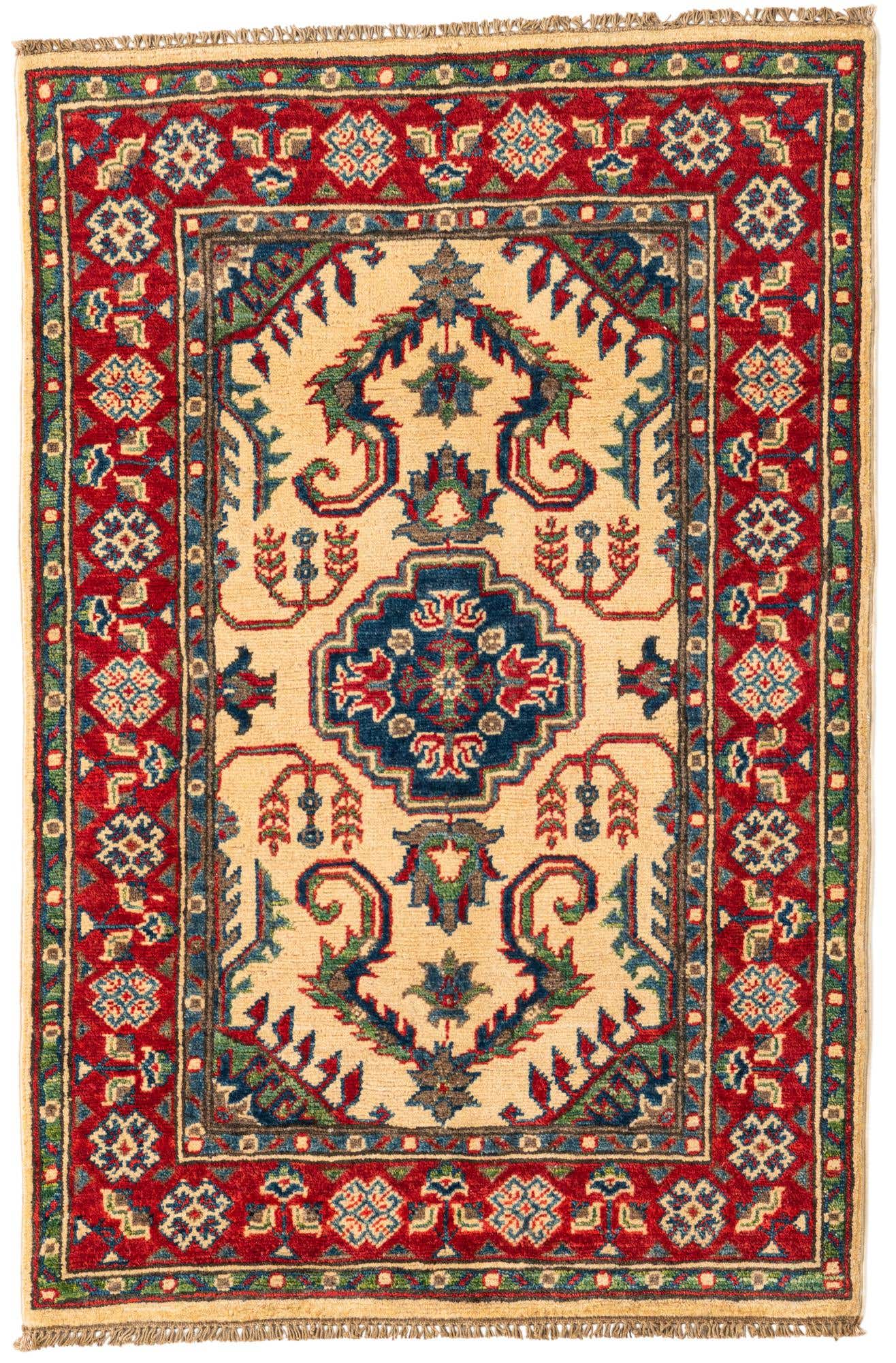 2' 8 x 4' 1 Hand Knotted Kazak Rug