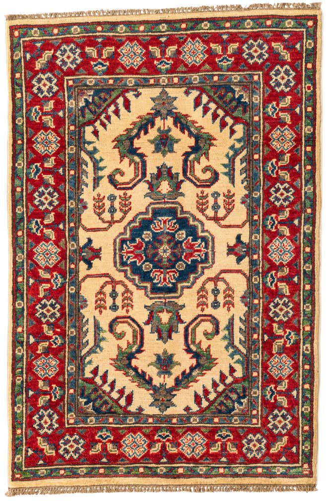 2' 8 x 4' 1 Hand Knotted Kazak Rug