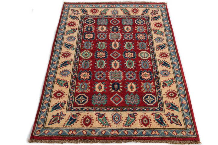 2' 9 x 4' Hand Knotted Kazak Rug