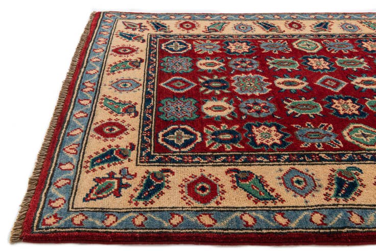 Detail image of 2' 9 x 4' Hand Knotted Kazak Rug