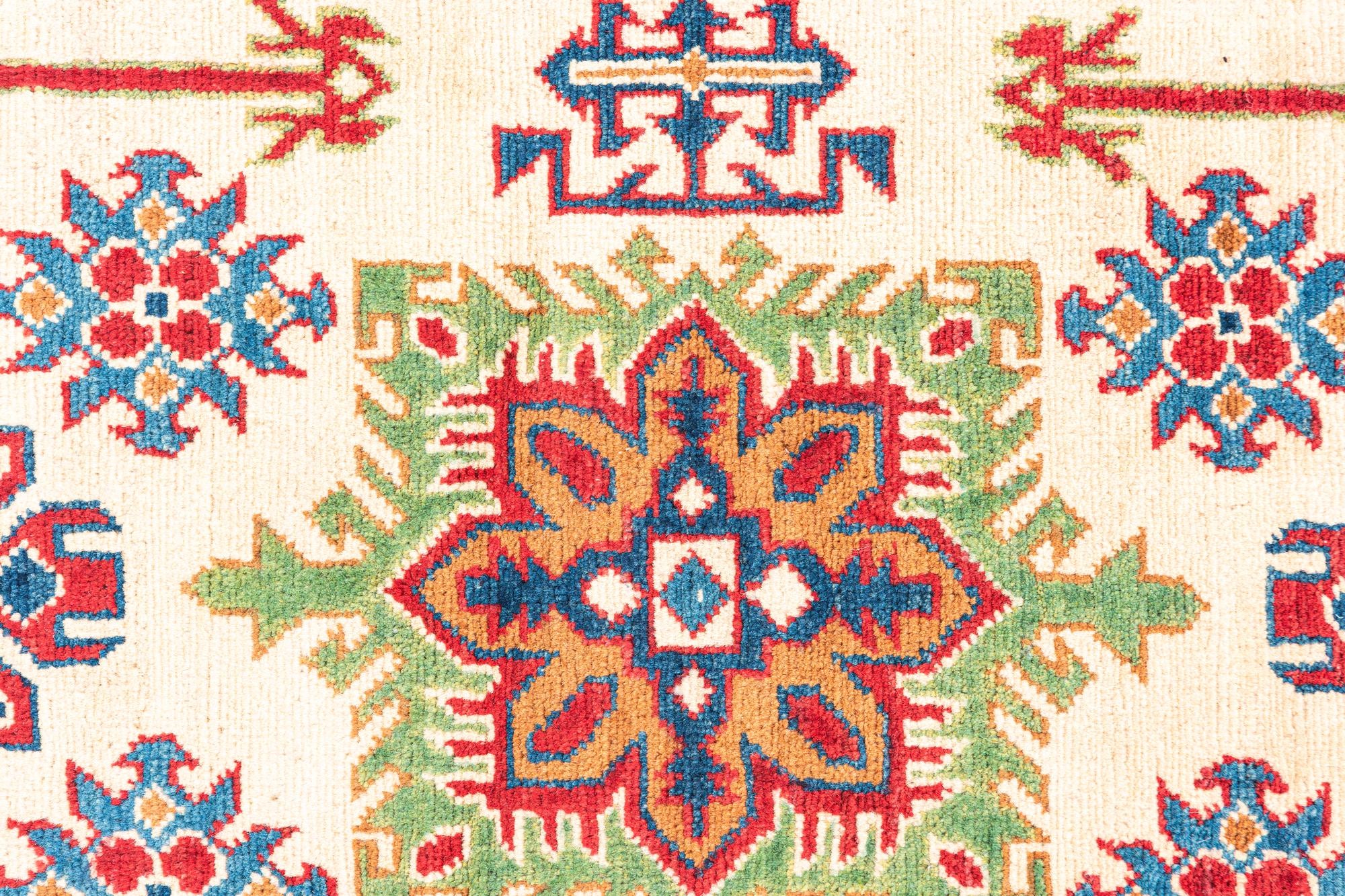 3' 2 x 5' 2 Hand Knotted Kazak Rug