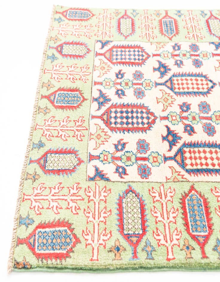 Detail image of 3' 3 x 4' 8  Hand Knotted Kazak Rug