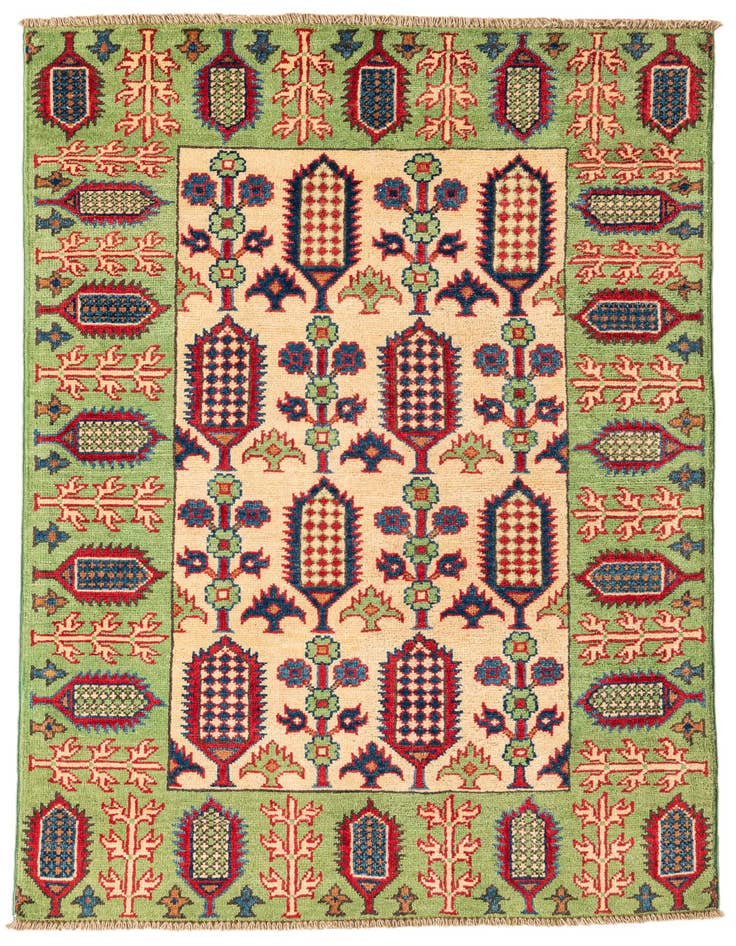 Detail image of 3' 3 x 4' 8 Hand Knotted Kazak Rug