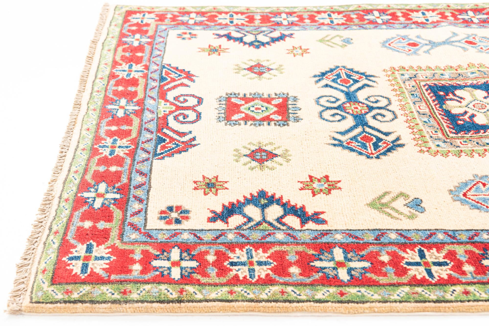 3' 5 x 5' Hand Knotted Kazak Rug