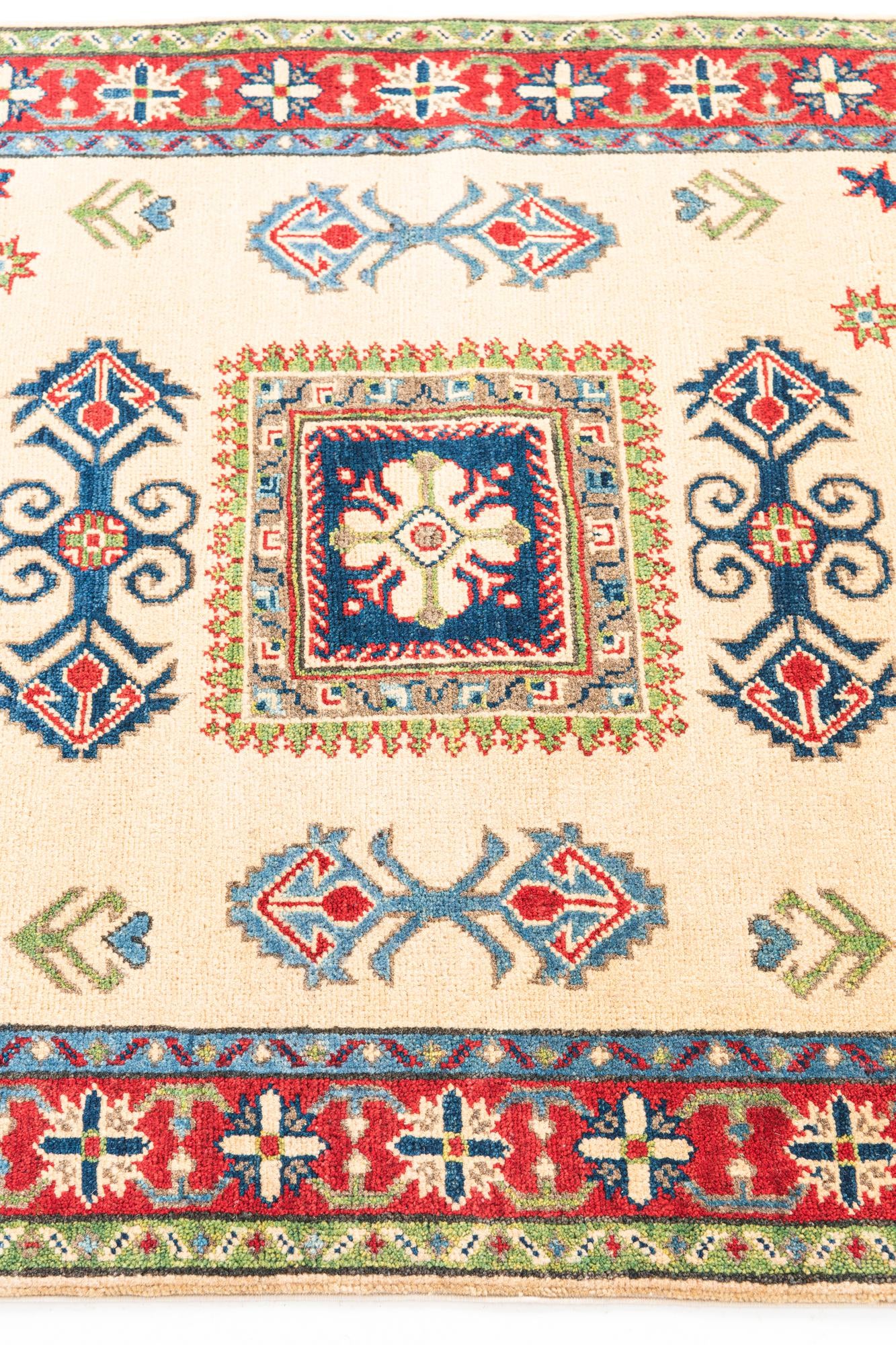 3' 5 x 5' Hand Knotted Kazak Rug