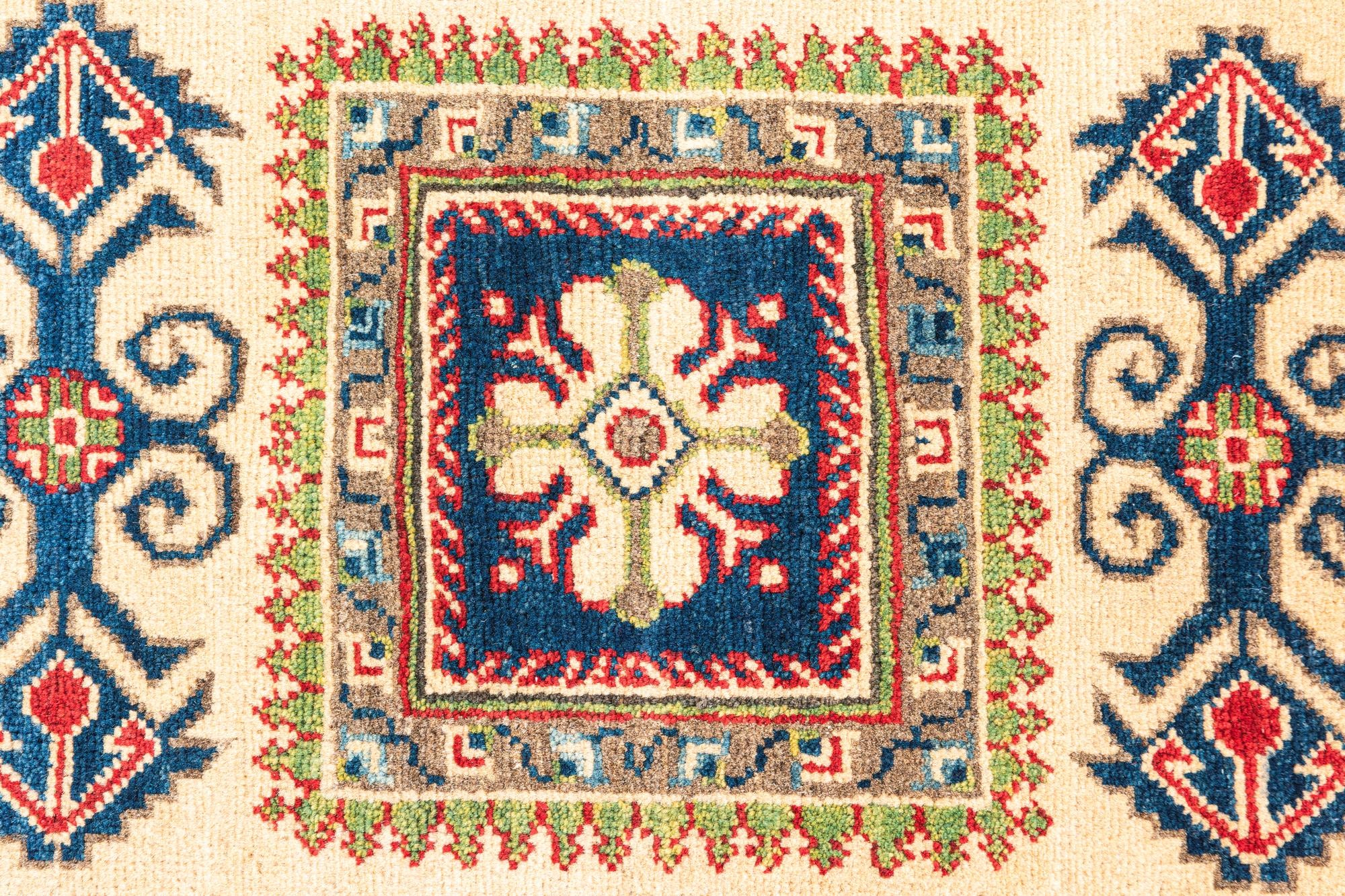 3' 5 x 5' Hand Knotted Kazak Rug