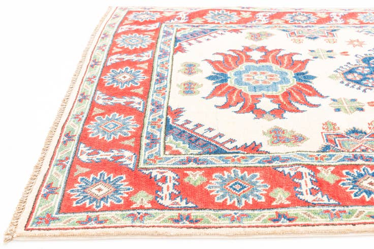 Detail image of 4' x 6' 3 Hand Knotted Kazak Rug