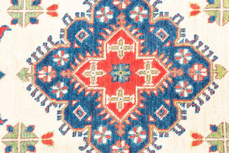 Detail image of 4' x 6' 3 Hand Knotted Kazak Rug