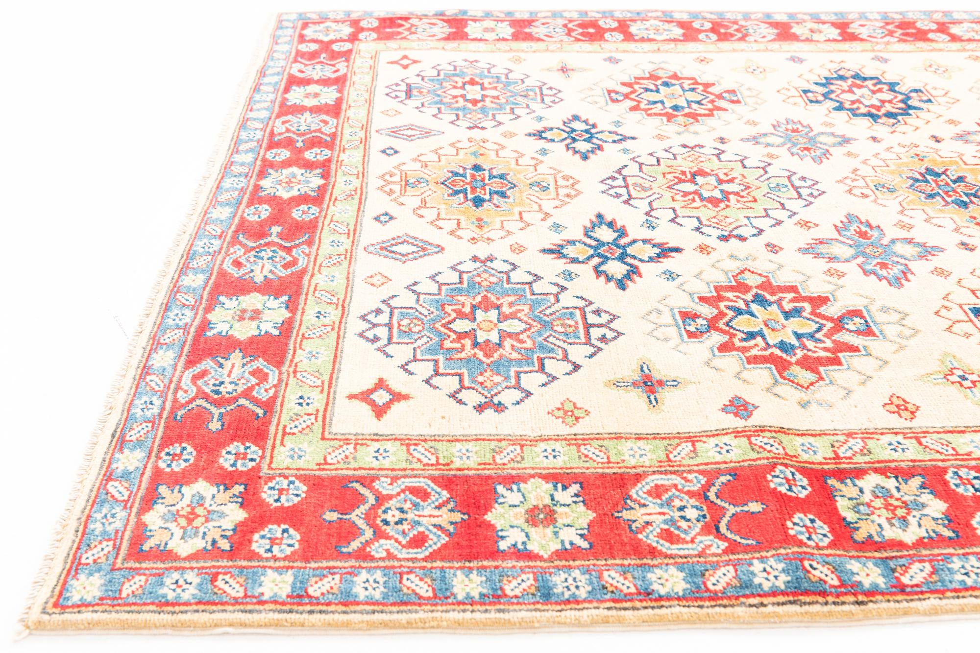 4' 10 x 6' 6 Hand Knotted Kazak Rug